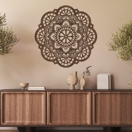 Drewniana dekoracja ścienna mandala jasności słońca - LUMEN Drewniana dekoracja ścienna mandala jasności słońca - LUMEN