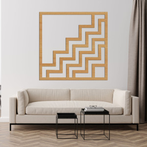 Geometryczna dekoracja ścienna kwadrat - SUQARE