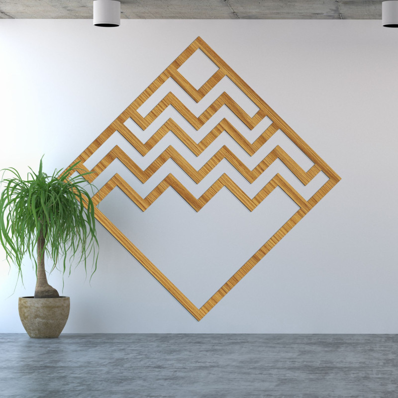 Geometryczna dekoracja ścienna kwadrat - SUQARE
