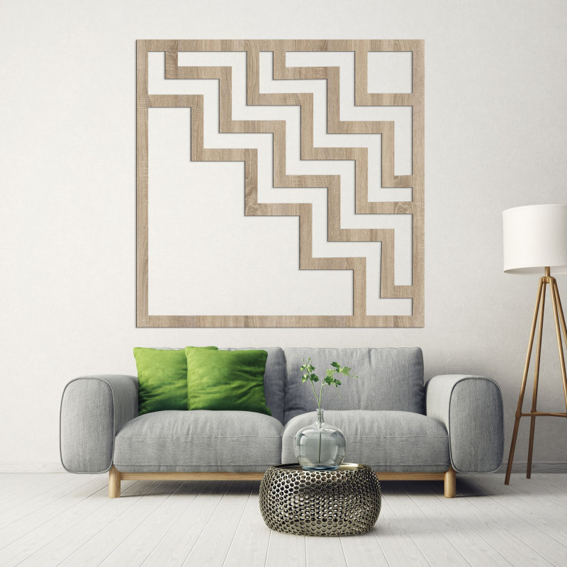 Geometryczna dekoracja ścienna kwadrat - SUQARE