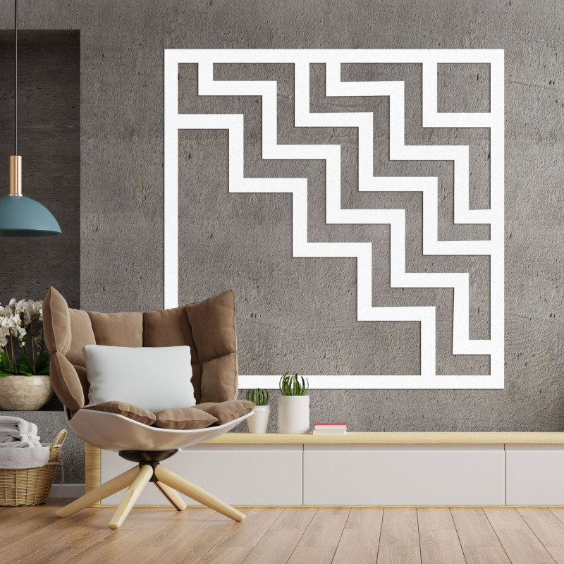Geometryczna dekoracja ścienna kwadrat - SUQARE