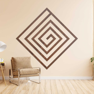 Drewniana dekoracja geometryczna - WOORTLE