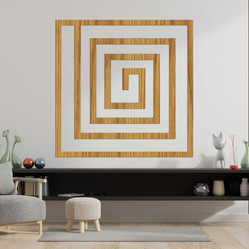 Drewniana dekoracja geometryczna - WOORTLE