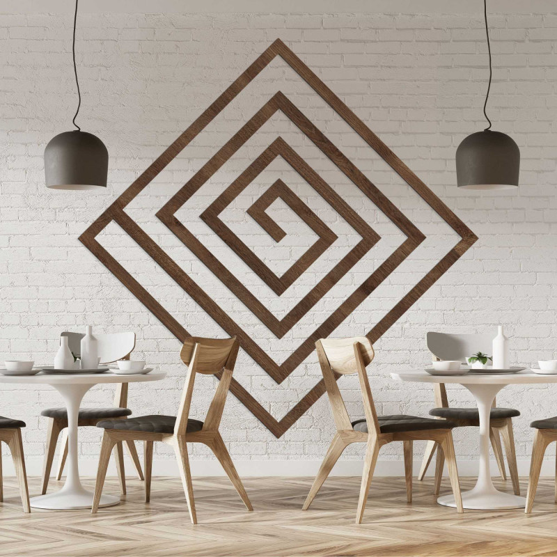 Drewniana dekoracja geometryczna - WOORTLE