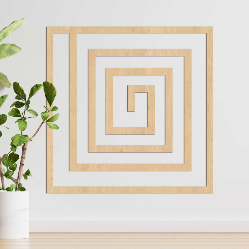 Drewniana dekoracja geometryczna - WOORTLE