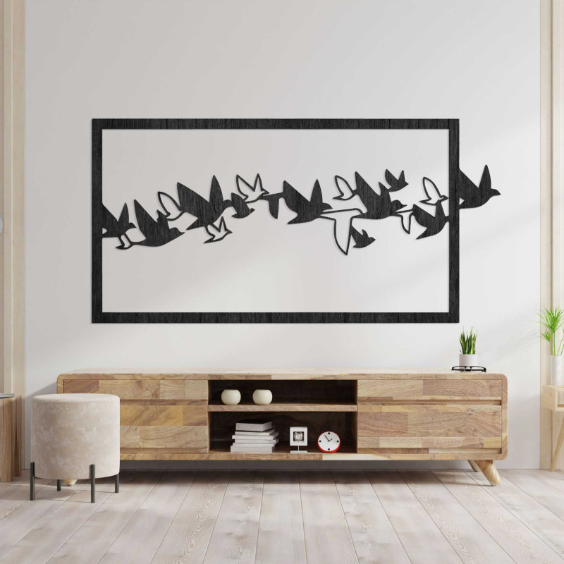 Malowidło ścienne z ptakami - ORRO