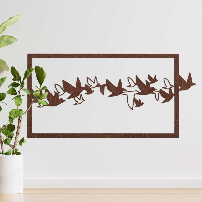 Malowidło ścienne z ptakami - ORRO