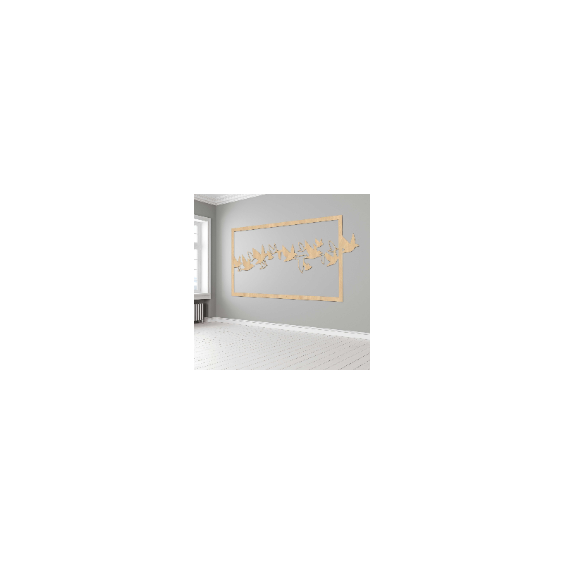 Malowidło ścienne z ptakami - ORRO