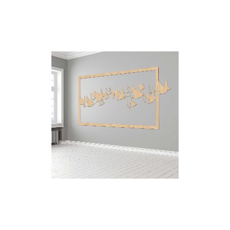 Malowidło ścienne z ptakami - ORRO