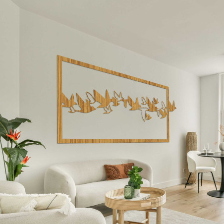 Drewniany obraz ścienny ptaki - RODDO