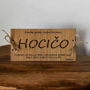 Drewniana koperta na pieniądze - DOWOLNA 20 x 10 cm 2