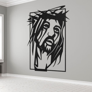 Drewniany obraz ścienny Jezus Chrystus - FAITHO