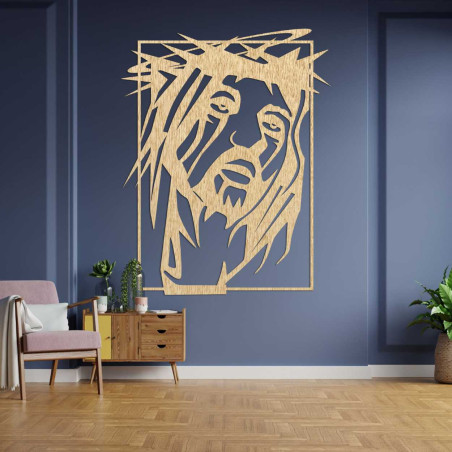 Drewniana dekoracja Jezus Chrystus - FEIGHTO