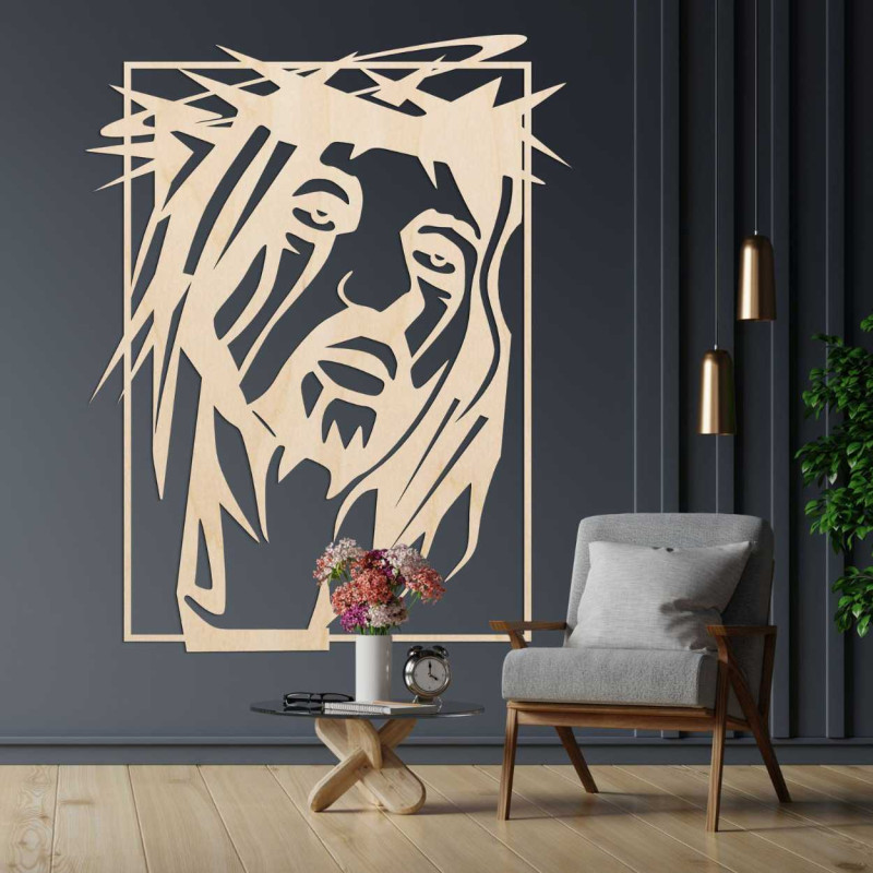 Drewniana dekoracja Jezus Chrystus - FEIGHTO