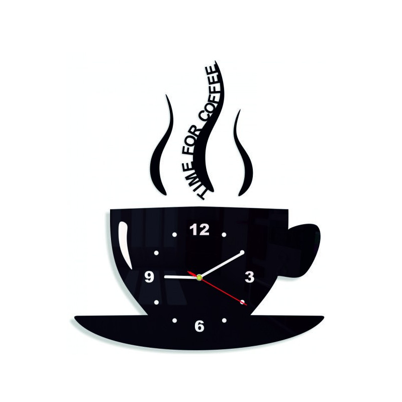 Nowoczesny zegar ścienny z plexi. Modny zegar ścienny na prezent. Zegar X-momo. PMMA