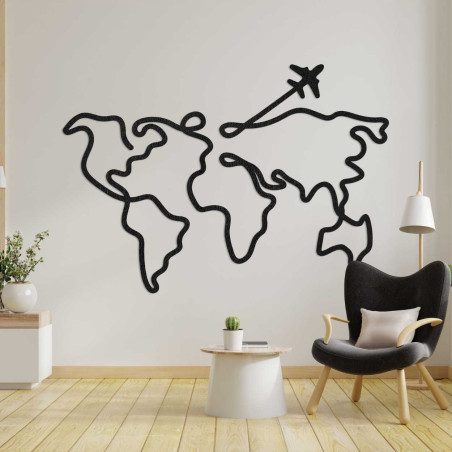 Drewniana mapa ścienna - LOTAPO