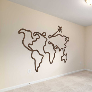 Drewniana mapa ścienna - LOTAPO 2