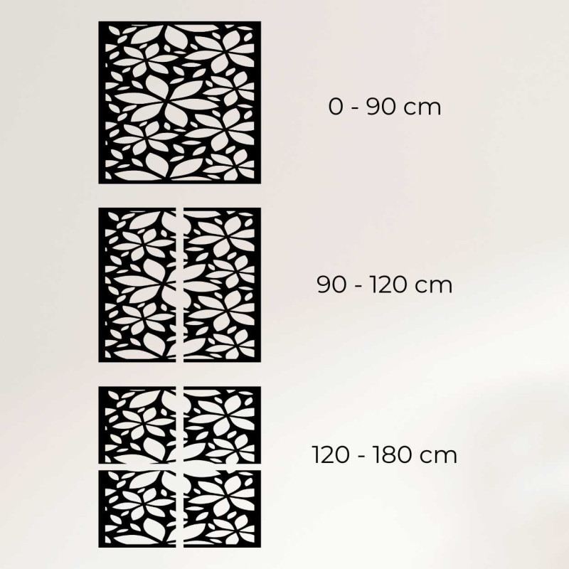 Drewniany kwadratowy obrazek z kwiatkiem -...