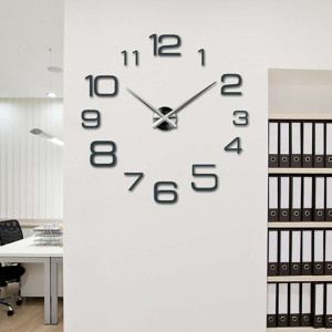 zegar ścienny 3D z naklejką DIY - DESING 2