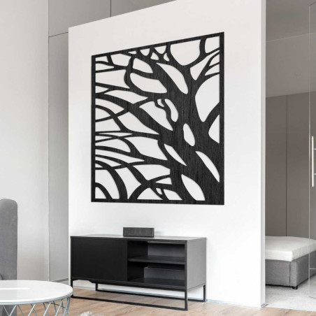 Drewniana dekoracja ścienna nature square - LASLO