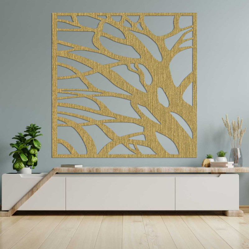 Drewniana dekoracja ścienna nature square - LASLO