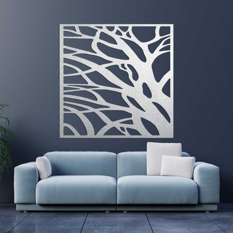 Drewniana dekoracja ścienna nature square - LASLO