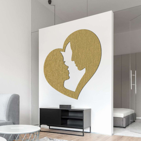 malowanie ścian para w sercu miłość