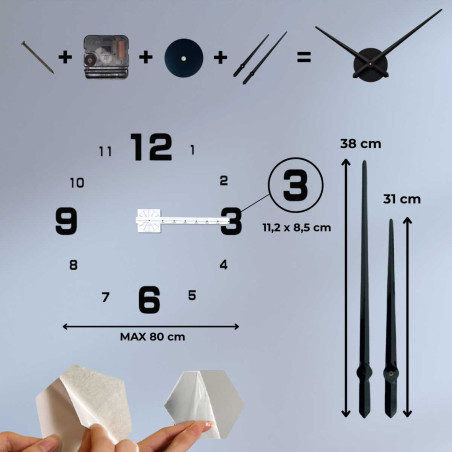 Nowoczesny zegar ścienny - DESIRE