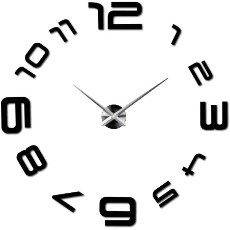 Minimalistyczny zegar ścienny z czytelnym układem cyfr i smukłą linią. Minimalistyczny zegar ścienny z czytelnym układem cyfr i smukłą linią.