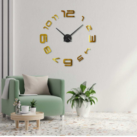 Naklejka ścienna zegar 3D - ARES