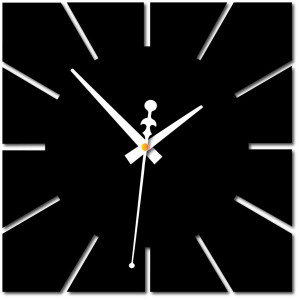 Designerski zegar ścienny pasujący do nowoczesnych wnętrz 2