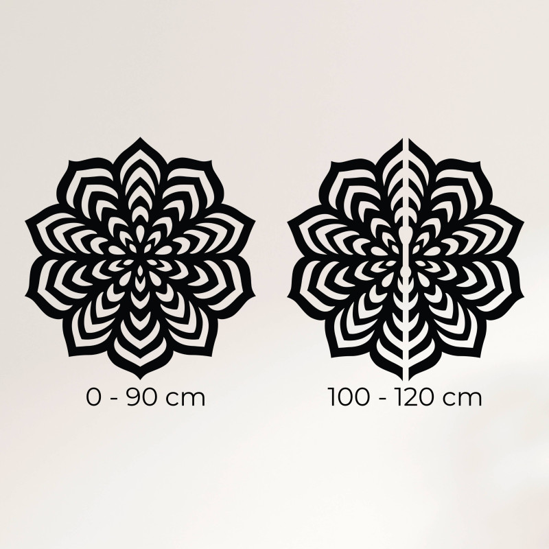 Zdjęcie przedstawiające ozdobę na ścianie, dające pojęcie o skali i oddziaływaniu wizualnym.