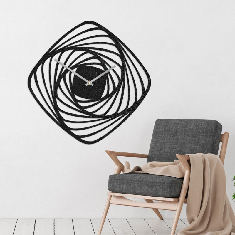 Drewniany czas - duży zegar ścienny