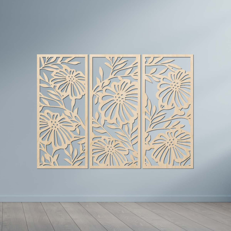 Drewniana ozdoba – elegancka ściana do wnętrza