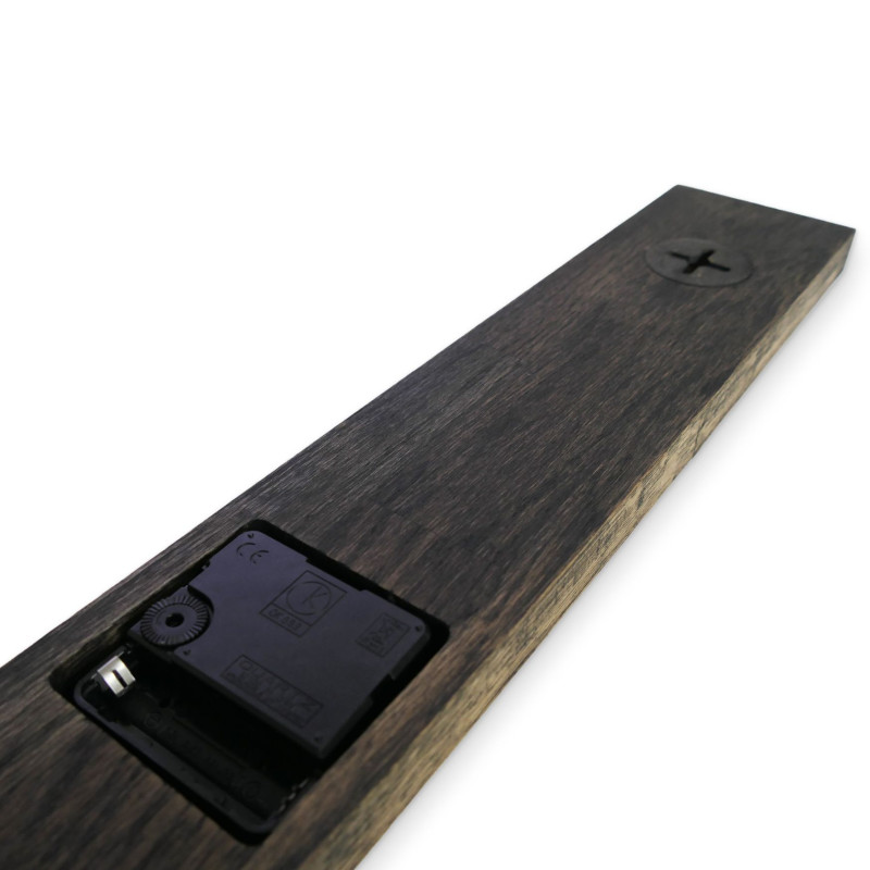 Nowoczesny czarny drewniany zegar ścienny