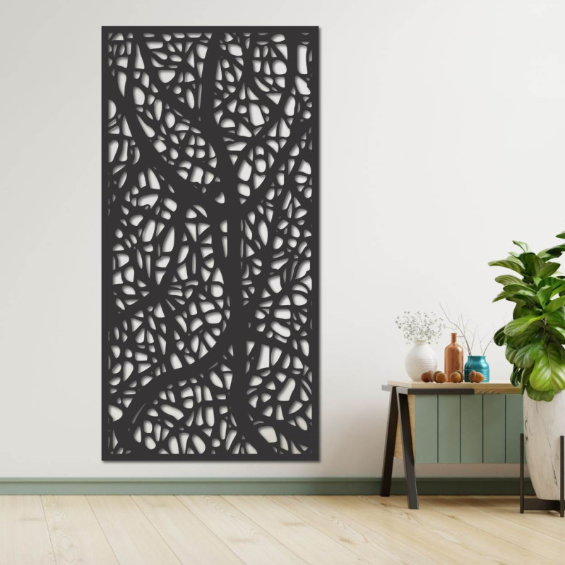 Drewniany obraz dekoracyjny z motywem kwiatowym, stylowa dekoracja salonu i wnętrza