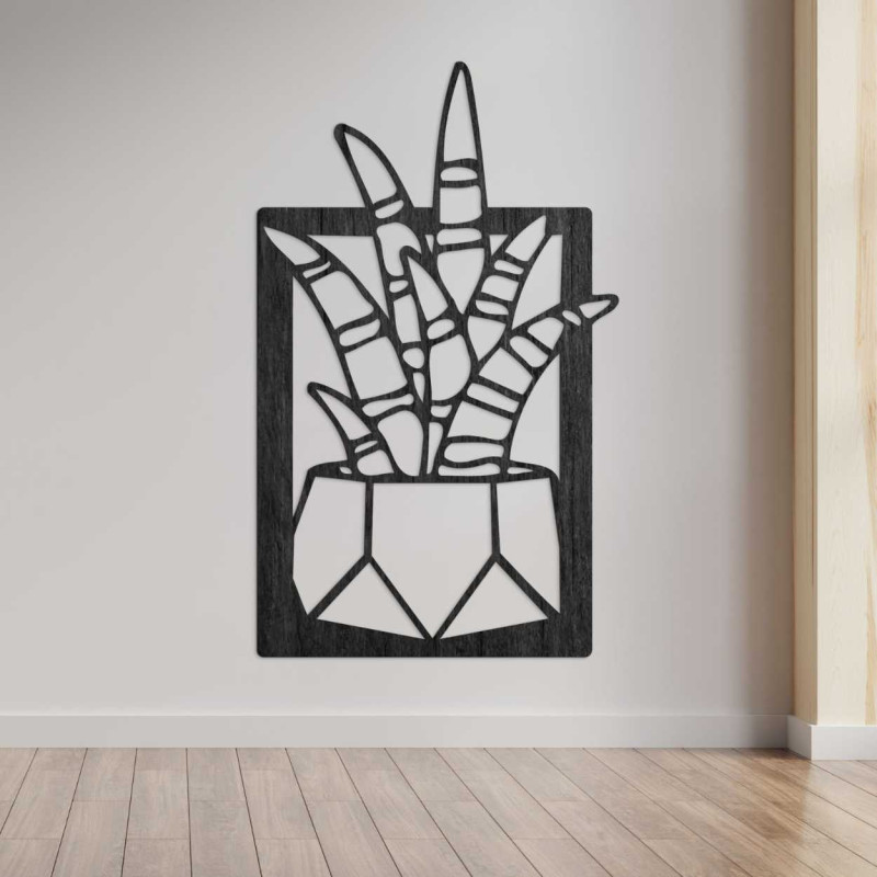 Nowoczesny drewniany zegar ścienny o prostym, minimalistycznym designie.