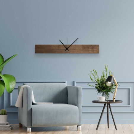 Elegancki zegar drewniany z naturalnym usłojeniem drewna Elegancki zegar drewniany z naturalnym usłojeniem drewna