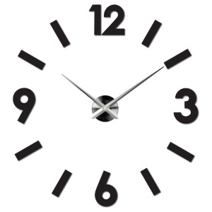 Samoprzylepny zegar ścienny DIY z pleksi, nowoczesna dekoracja do salonu i biura