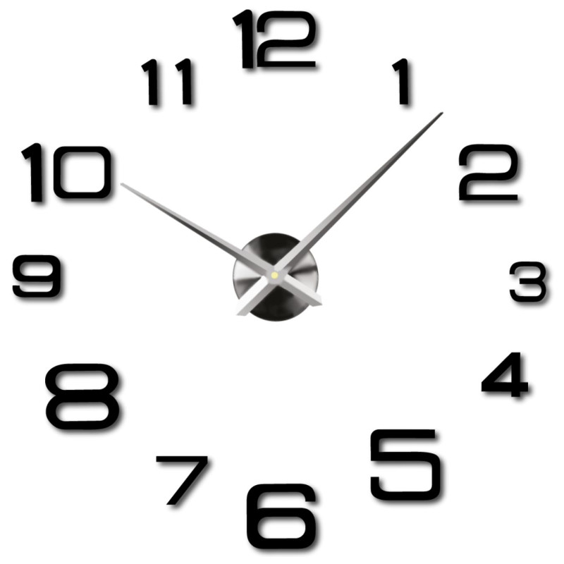 zegar ścienny 3D z naklejką DIY - DESING