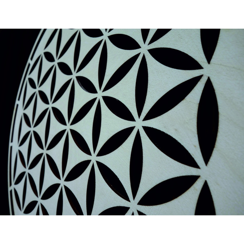 Drewniana mandala, dekoracja ścienna - HAAMONY