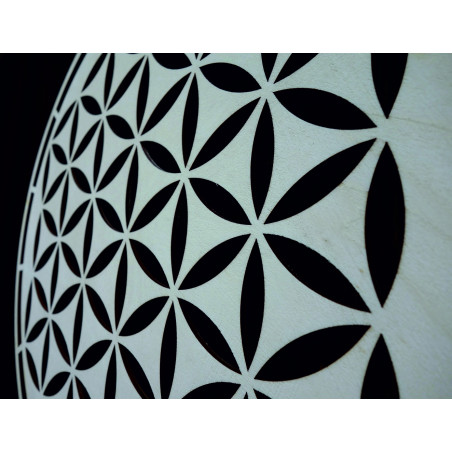 Drewniana mandala, dekoracja ścienna - HAAMONY