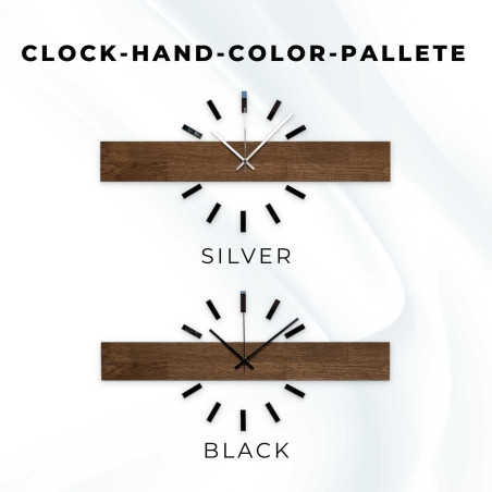 Duży drewniany zegar o nowoczesnym designie, do codziennego użytku. Duży drewniany zegar o nowoczesnym designie, do codziennego użytku.