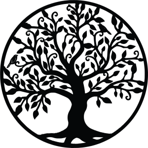 Dekoracja ścienna drzewo życia obraz drewniany ze sklejki RODZINNA 2