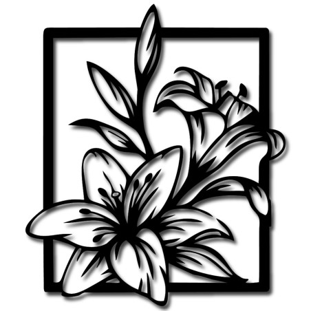 Lilie - Dotykowa symbolika pokoju i piękna dla niewidomych na ścianie Lilie - Dotykowa symbolika pokoju i piękna dla niewidomych na ścianie