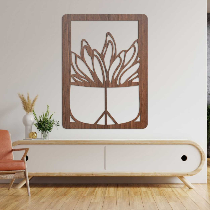 Nowoczesna drewniana dekoracja salonu z naturalnym designem