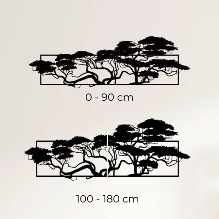 Malowidło ścienne z motywem sosny - TIRALIN