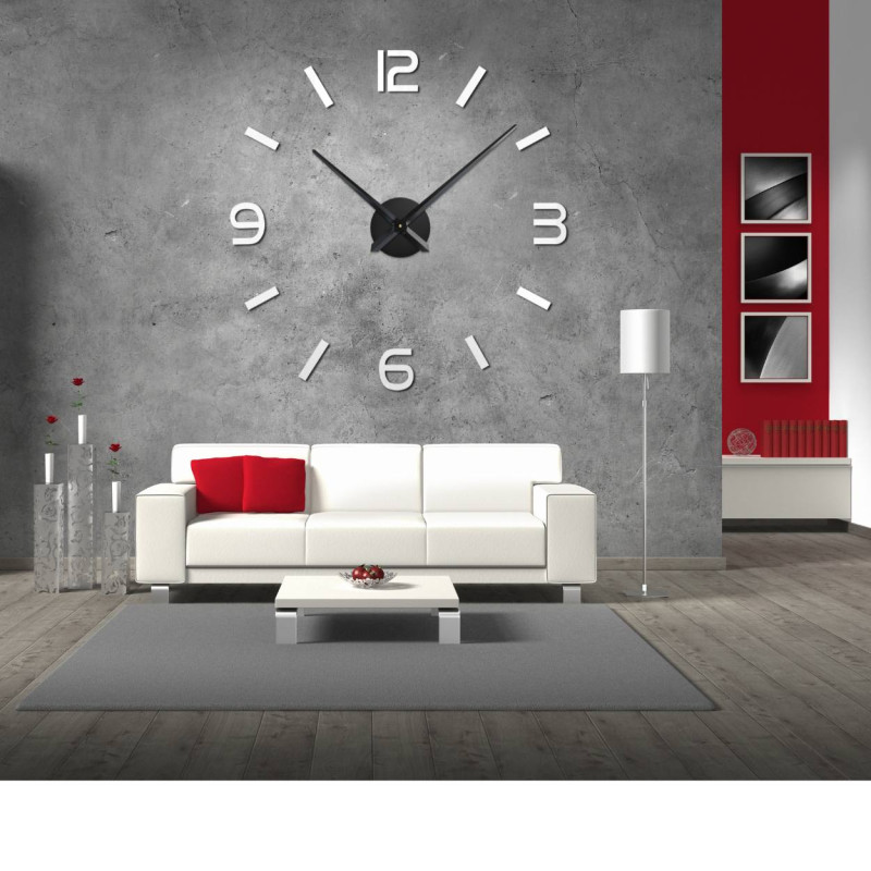 Samoprzylepny zegar ścienny - SONOMA