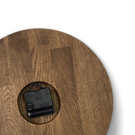 Ręcznie robiony zegar ścienny z litego dębu - MAHKO