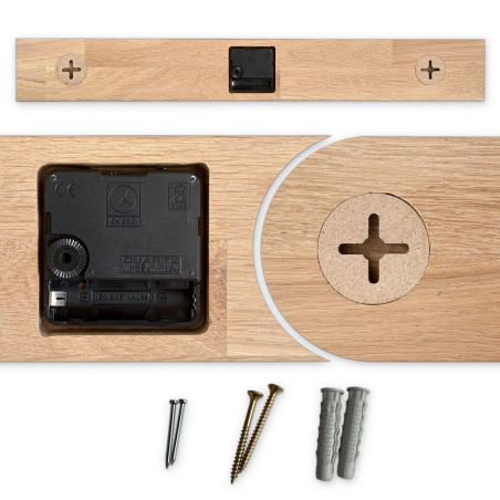 Stylowy zegar ścienny do nowoczesnego wnętrza - OLIERES